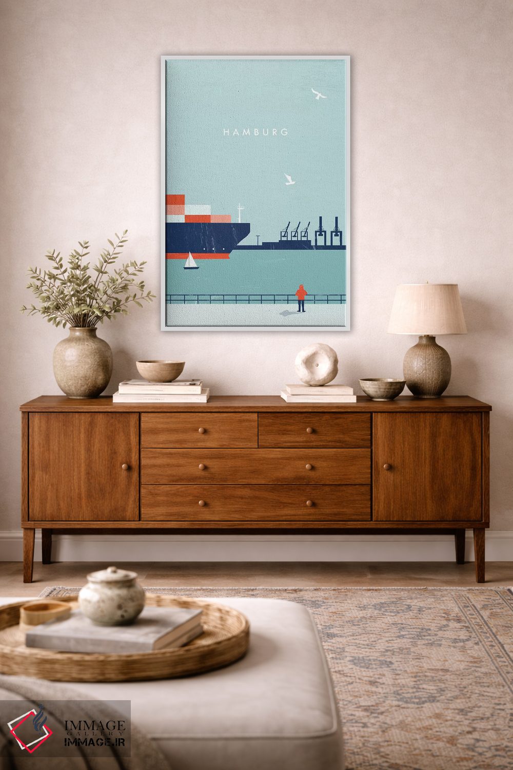 تابلو دکوراتیو هامبورگ اثر کاتینکا رینکه - D2W