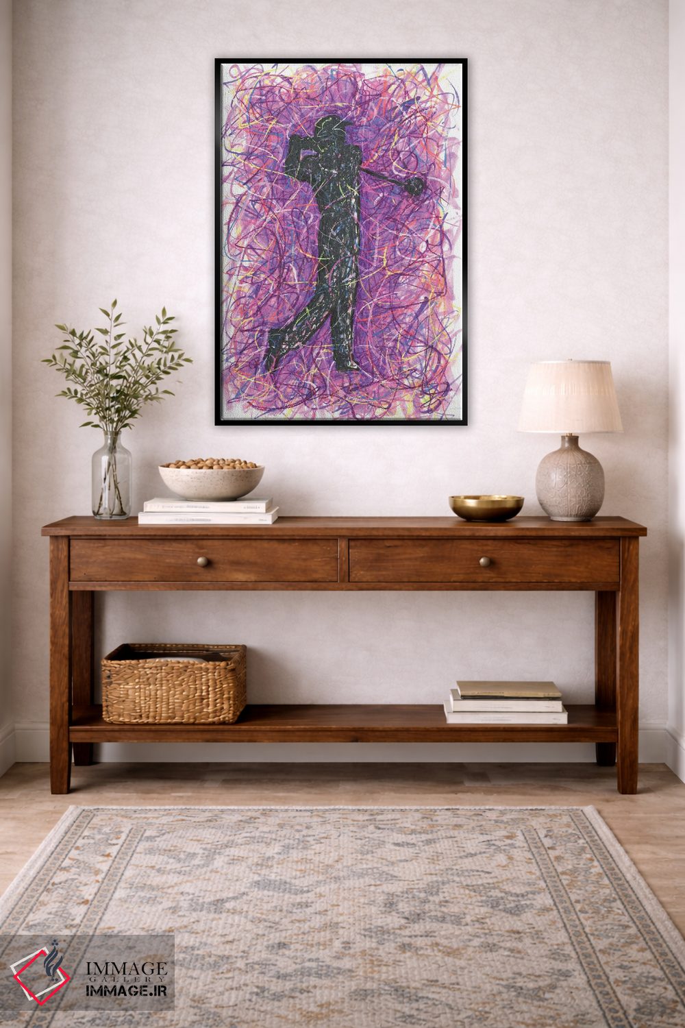 تابلو دکوراتیو ضربه گلف اثر کیت سلام - D5B