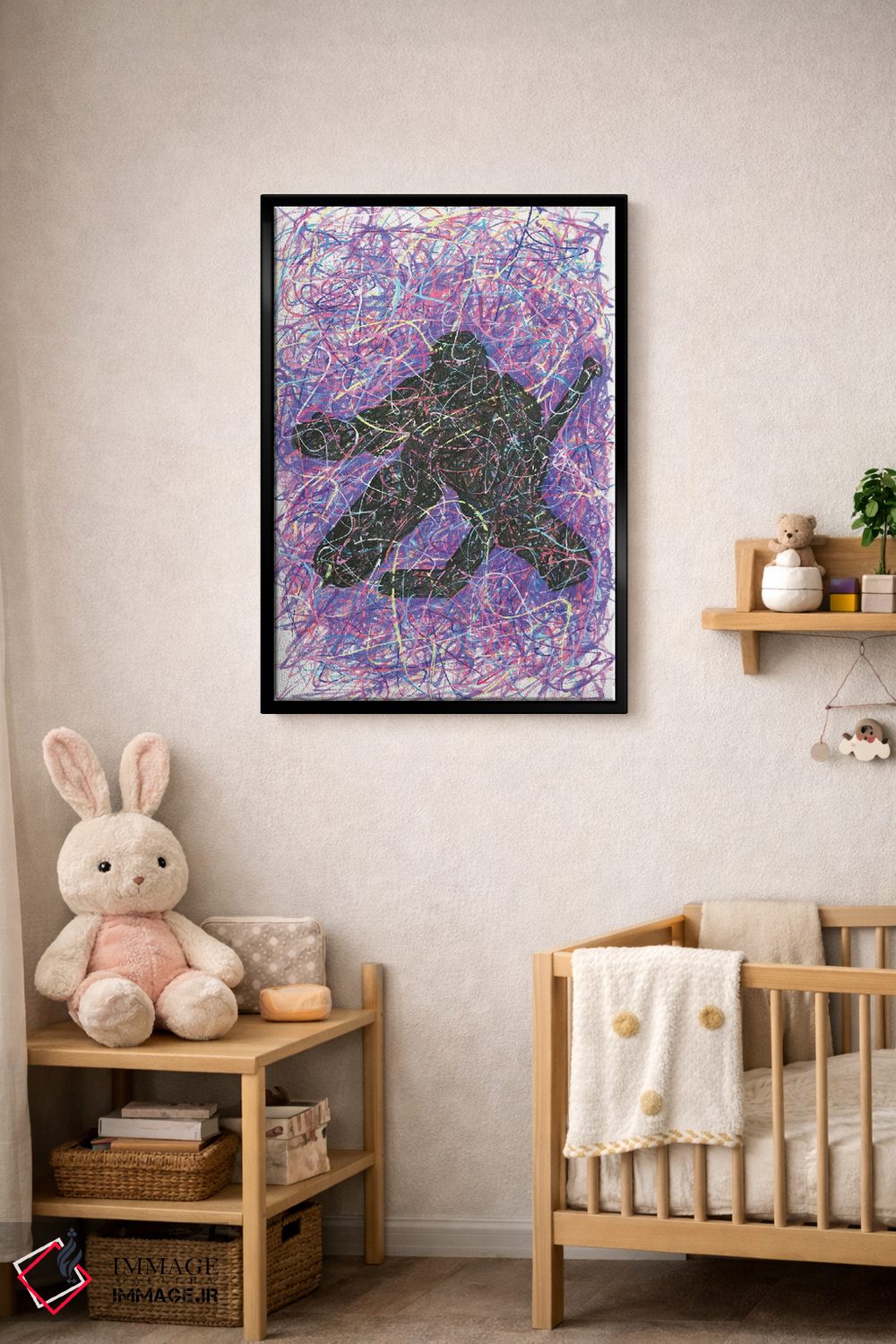 تابلو دکوراتیو دروازه بان هاکی اثر کیت سلام - D4B