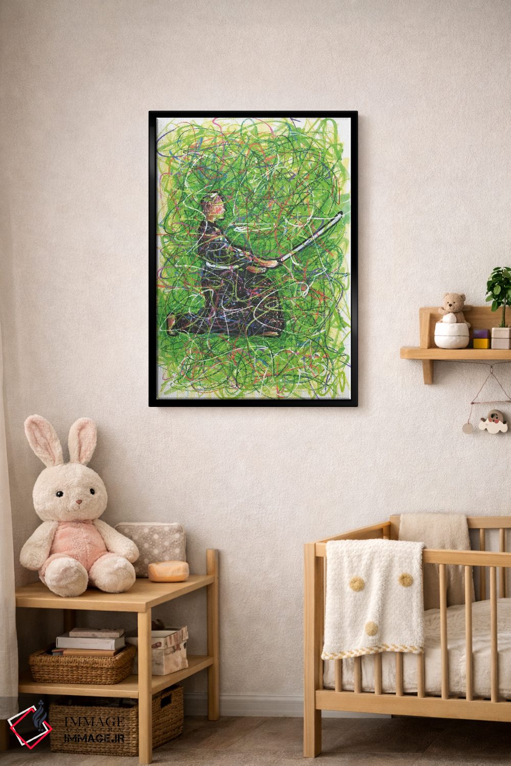 تابلو دکوراتیو سامورایی کاراته اثر کیت سلام - D4B