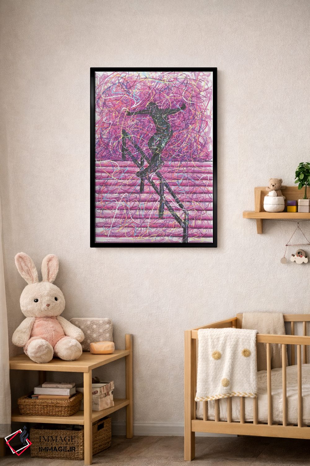 تابلو دکوراتیو اسکیت برد گرایند اثر کیت سلام - D4B