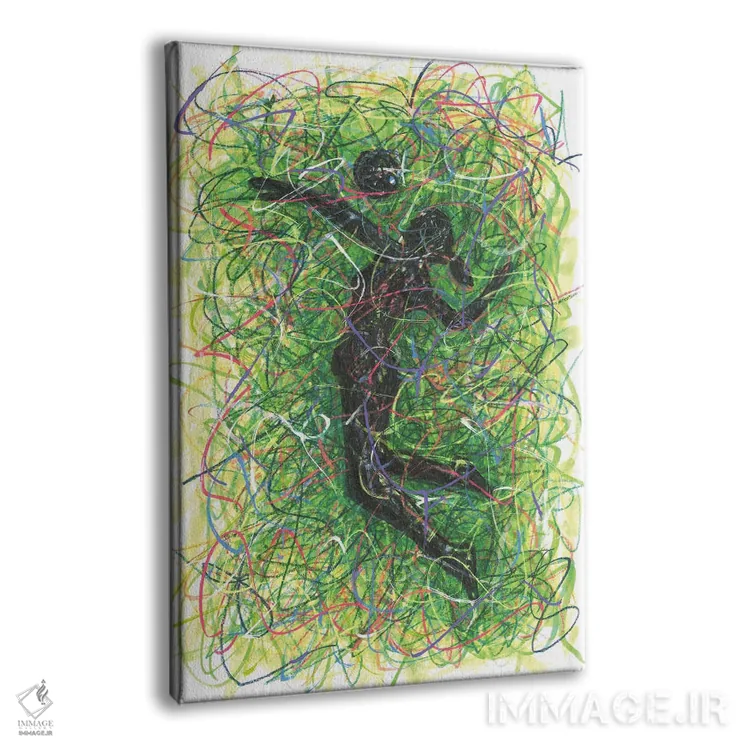 تابلو دکوراتیو بازیکن والیبال زن اثر کیت سلام - نمای پرسپکتیو محصول