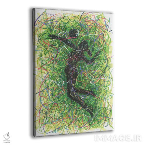 تابلو دکوراتیو بازیکن والیبال زن اثر کیت سلام - نمای پرسپکتیو محصول