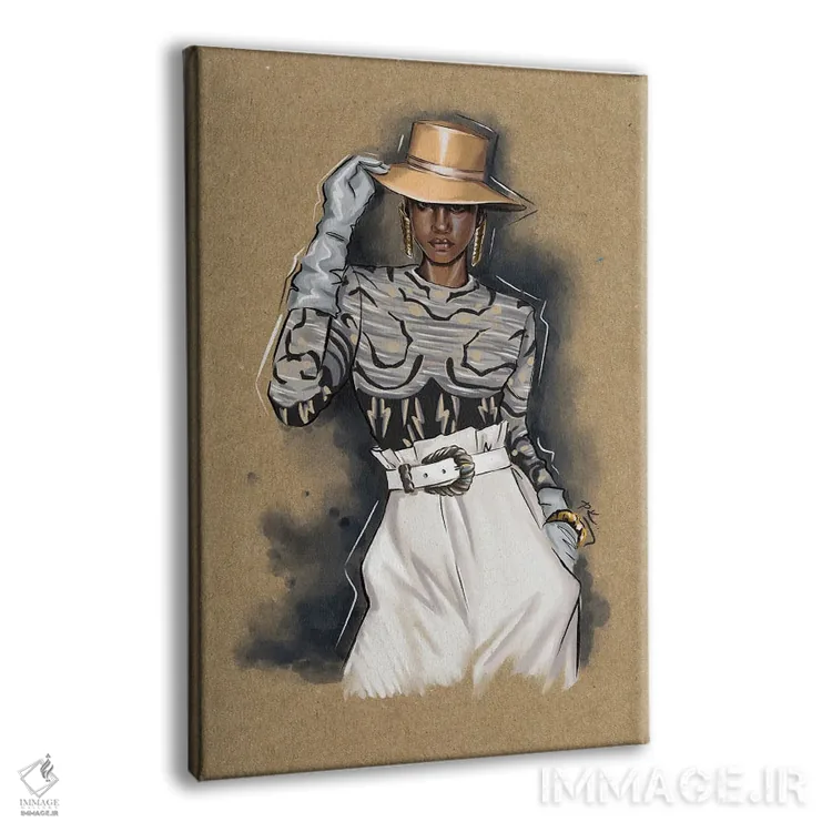 تابلو دکوراتیو آلبرتا اثر کاترینا پاشه گور - نمای پرسپکتیو محصول