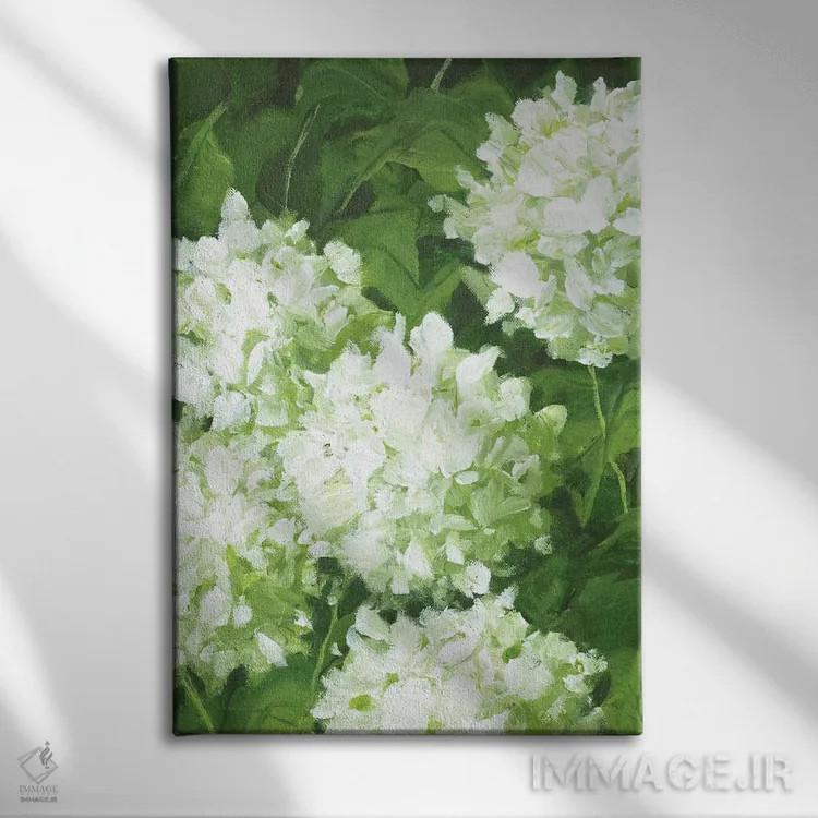 تابلو انتزاعی والا اثر کتی نیلی - نمای روبهرو روی دیوار