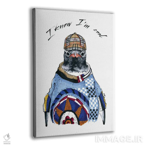 تابلو دکوراتیو پنگوئن اثر کاترینا پاشه گور - نمای پرسپکتیو محصول