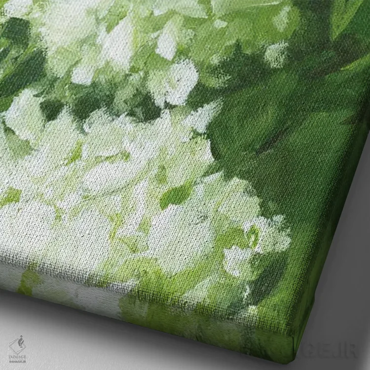 تابلو انتزاعی والا اثر کتی نیلی - نمای نزدیک بافت بوم