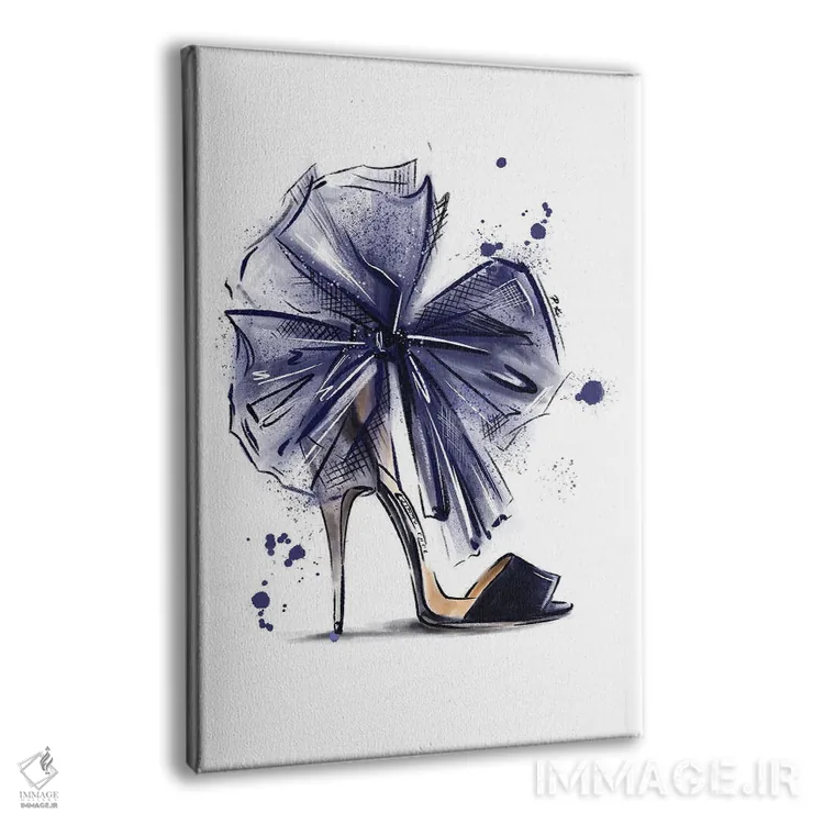 تابلو دکوراتیو سوپر پاپیون اثر کاترینا پاشه گور - نمای پرسپکتیو محصول