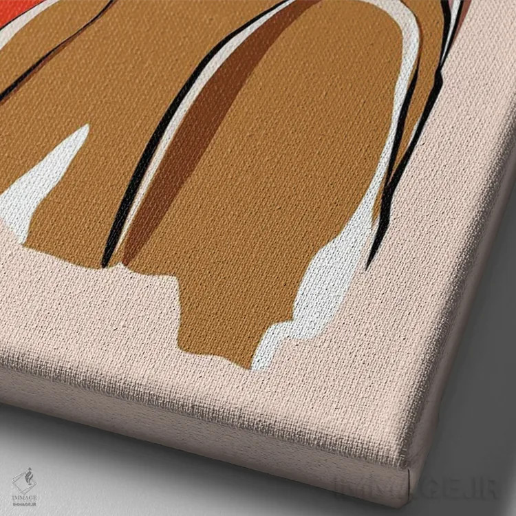 تابلو دکوراتیو بالمن اثر کاترینا پاشه گور - نمای نزدیک بافت بوم