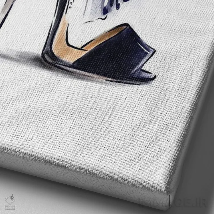 تابلو دکوراتیو سوپر پاپیون اثر کاترینا پاشه گور - نمای نزدیک بافت بوم