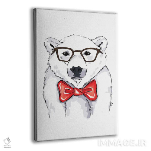 تابلو دکوراتیو خرس عروسکی اثر کاترینا پاشه گور - نمای پرسپکتیو محصول