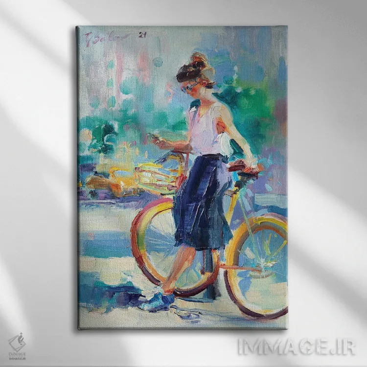 تابلو دکوراتیو روز آفتابی در شهر اثر کاتارینا والوا - نمای روبهرو روی دیوار