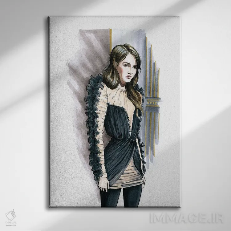 تابلو دکوراتیو بالمن یک اثر کاترینا پاشه گور - نمای روبهرو روی دیوار