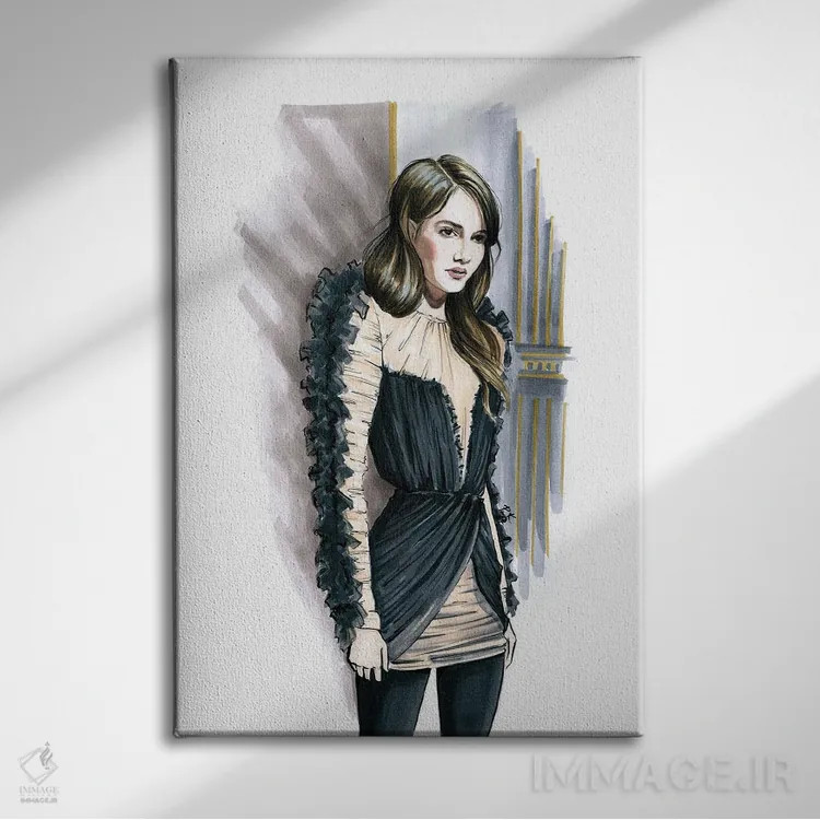 تابلو دکوراتیو بالمن یک اثر کاترینا پاشه گور - نمای روبهرو روی دیوار