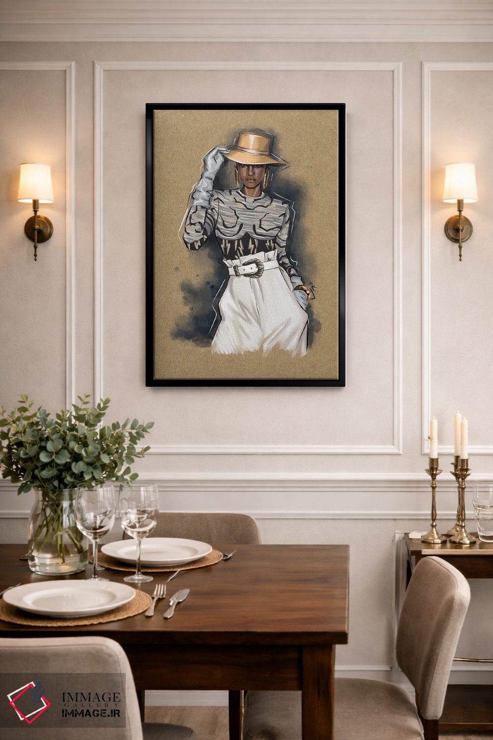 تابلو دکوراتیو آلبرتا اثر کاترینا پاشه گور - D2B