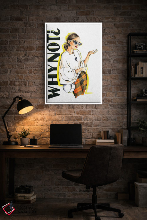 تابلو دکوراتیو چرا که نه اثر کاترینا پاشه گور - D3W