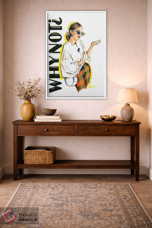 تابلو دکوراتیو چرا که نه اثر کاترینا پاشه گور - D2W