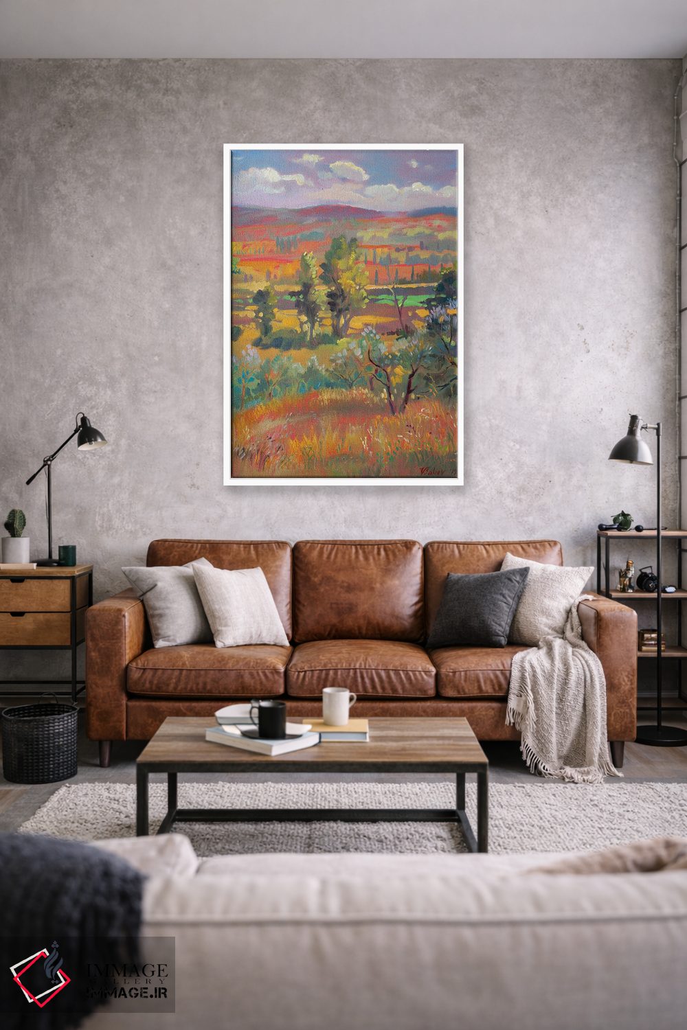 تابلو دکوراتیو تابستان در توسکانی اثر کاتارینا والوا - D1W