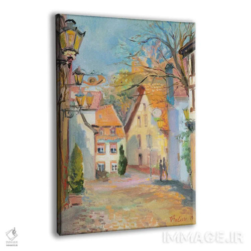 تابلو دکوراتیو شهر در بهار اثر کاتارینا والوا - نمای پرسپکتیو محصول