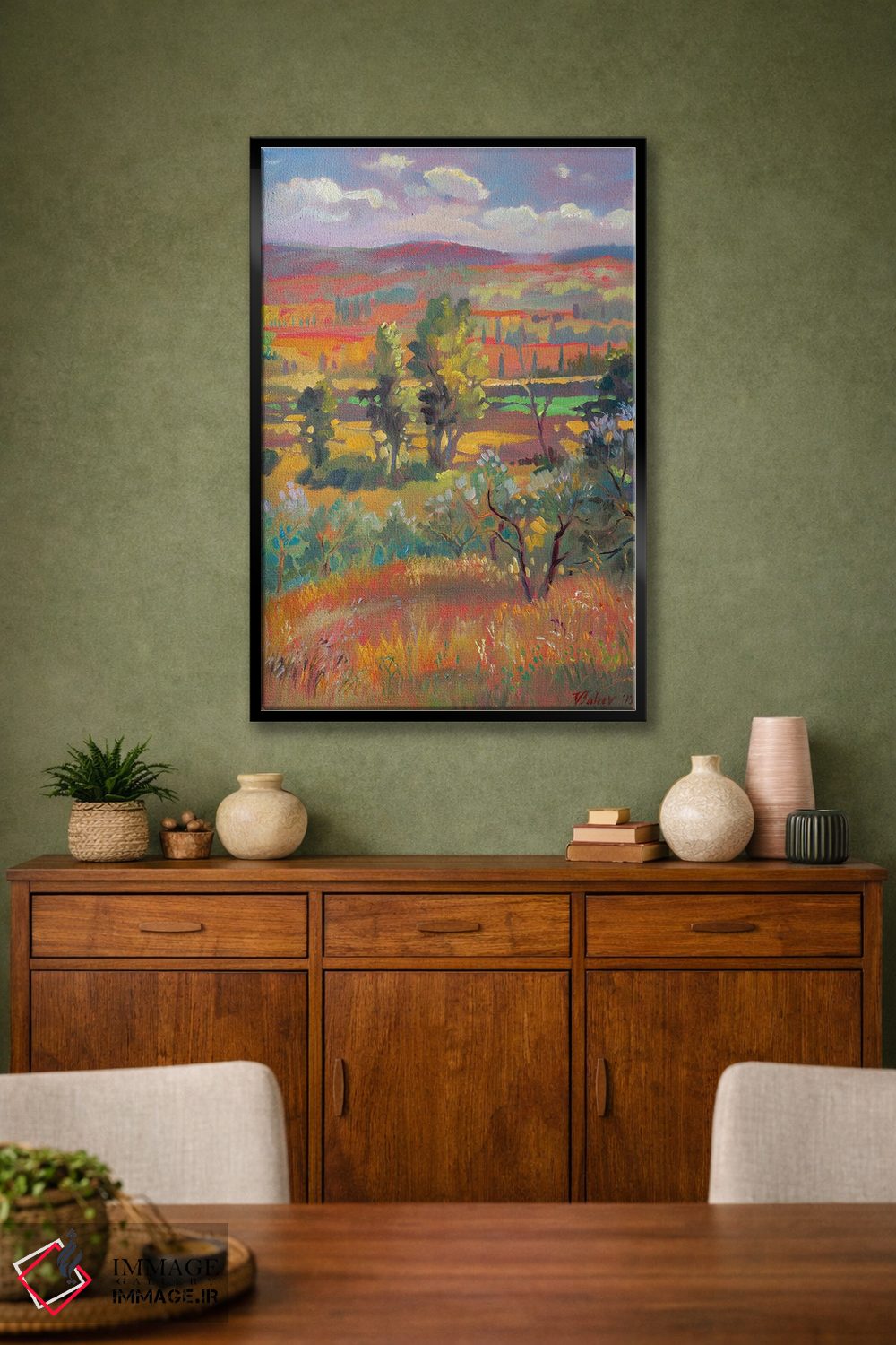 تابلو دکوراتیو تابستان در توسکانی اثر کاتارینا والوا - D2B