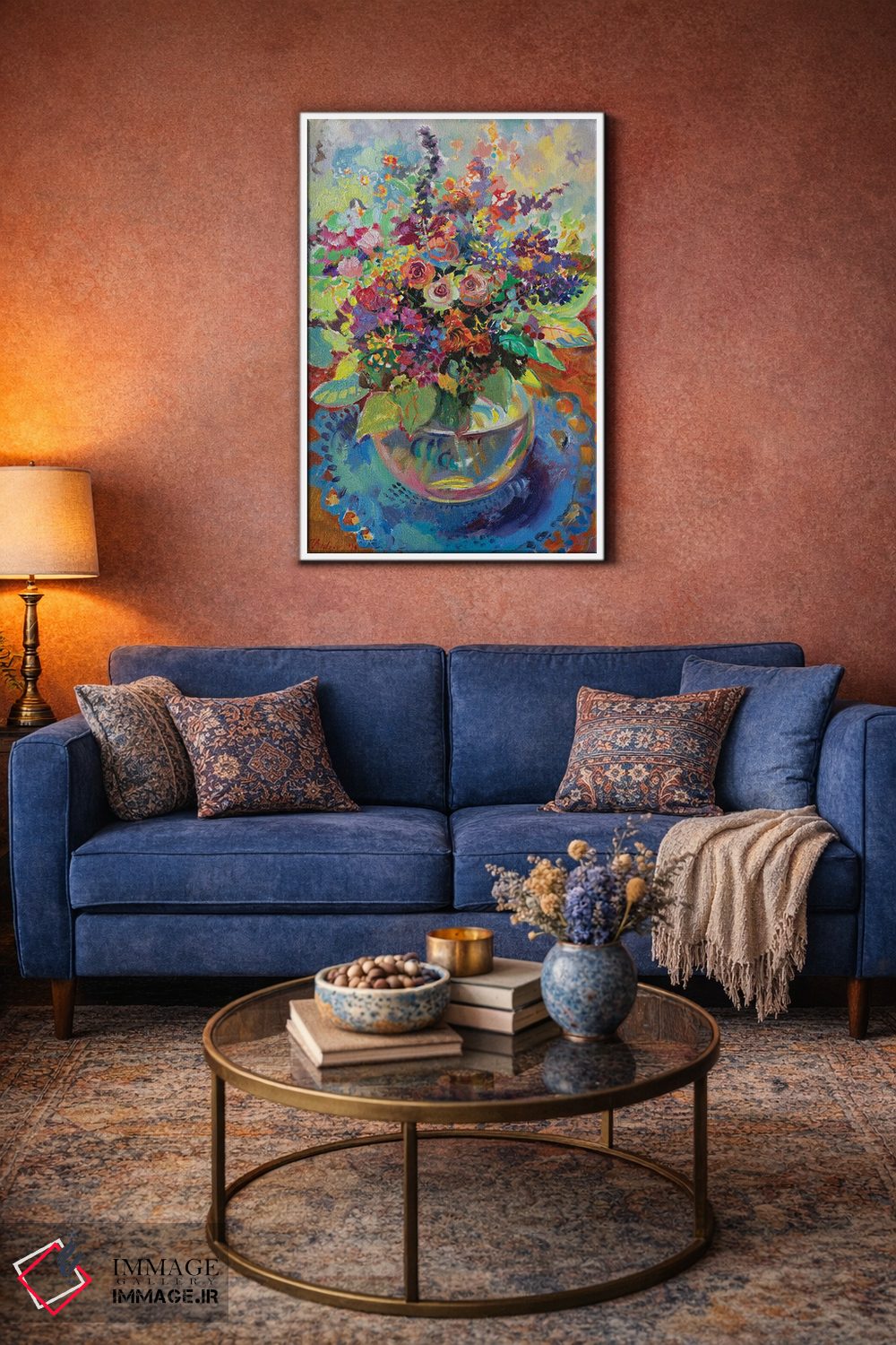 تابلو دکوراتیو دسته گل تابستانی - اوت اثر کاتارینا والوا - D3W