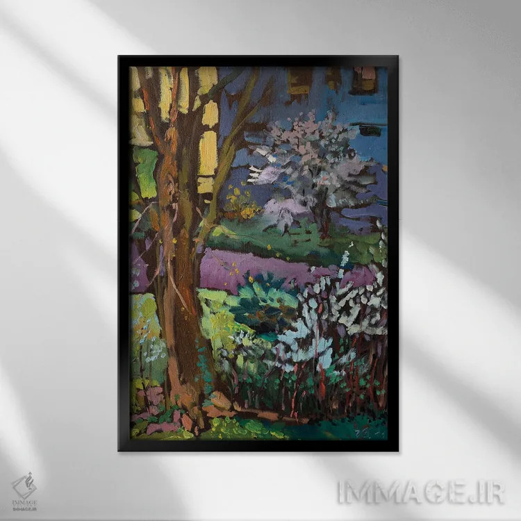 تابلو دکوراتیو آغاز بهار اثر کاتارینا والوا - نمای قابدار مشکی