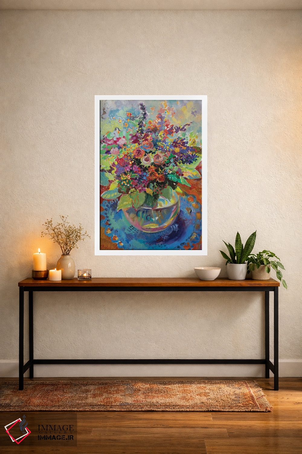 تابلو دکوراتیو دسته گل تابستانی - اوت اثر کاتارینا والوا - D4W