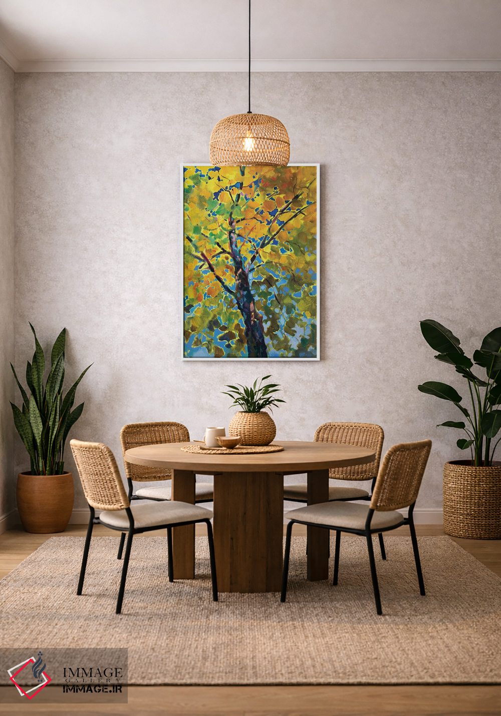 تابلو دکوراتیو درخت آفتابی اثر کاتارینا والوا - D2W