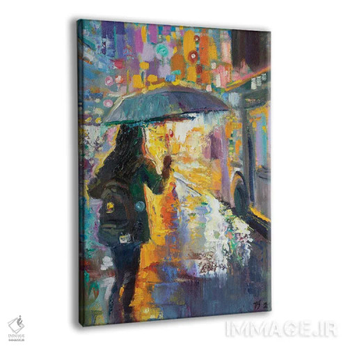 تابلو دکوراتیو در ایستگاه اتوبوس زیر باران اثر کاتارینا والوا - نمای پرسپکتیو محصول