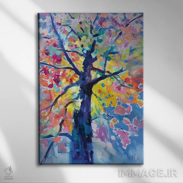 تابلو دکوراتیو درخت اثر کاتارینا والوا - نمای روبهرو روی دیوار