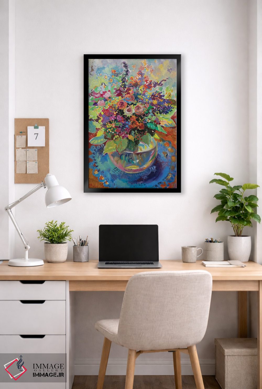 تابلو دکوراتیو دسته گل تابستانی - اوت اثر کاتارینا والوا - D6B