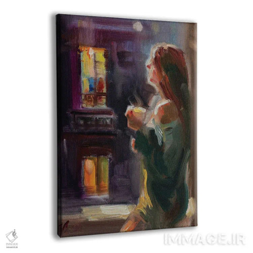 تابلو دکوراتیو عصر گرم اثر کاتارینا والوا - نمای پرسپکتیو محصول