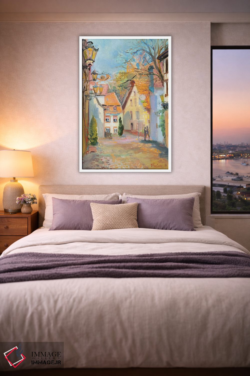 تابلو دکوراتیو شهر در بهار اثر کاتارینا والوا - D4W