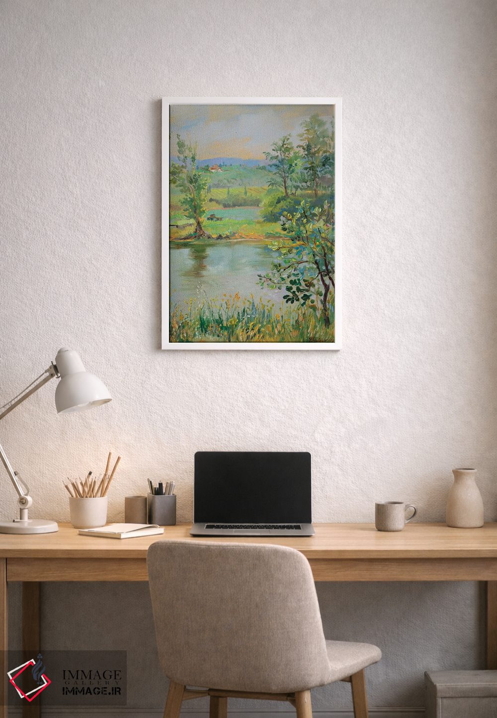 تابلو دکوراتیو برکه ماهی در توسکانی اثر کاتارینا والوا - D2W
