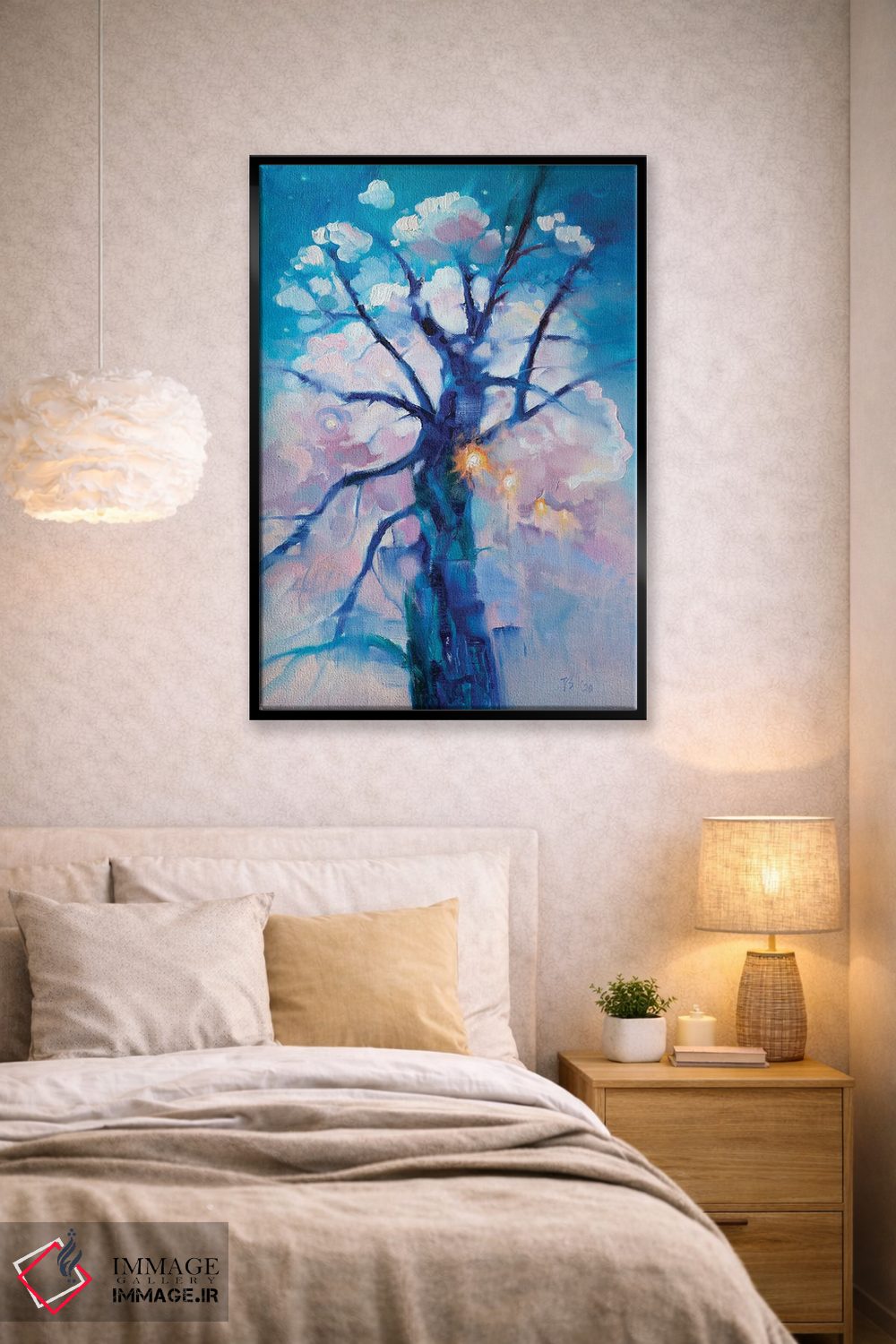 تابلو دکوراتیو درخت آبی اثر کاتارینا والوا - D3B