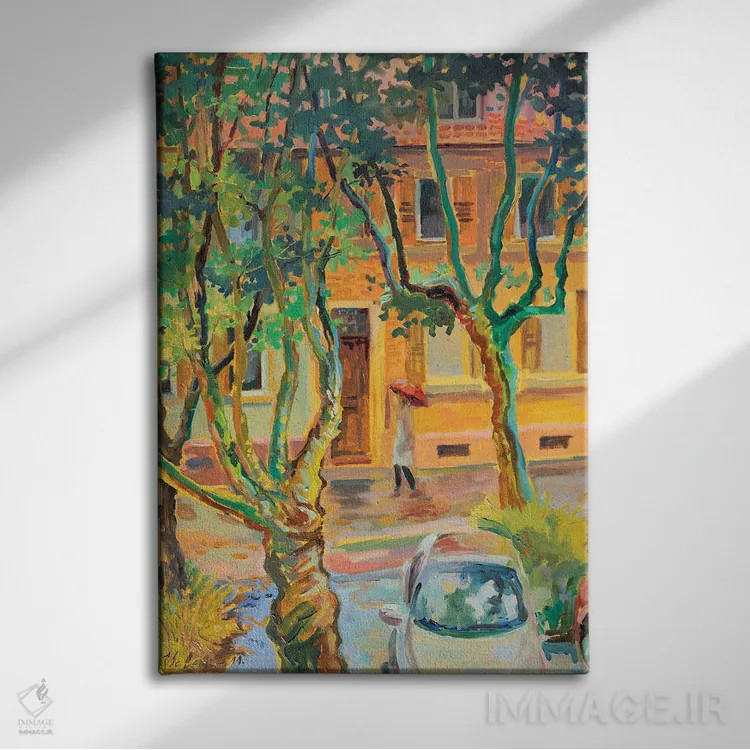 تابلو دکوراتیو از پنجره من اثر کاتارینا والوا - نمای روبهرو روی دیوار