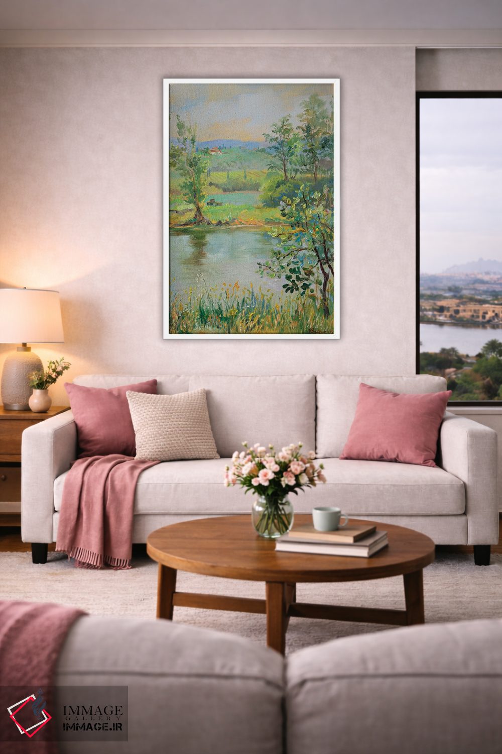 تابلو دکوراتیو برکه ماهی در توسکانی اثر کاتارینا والوا - D4W