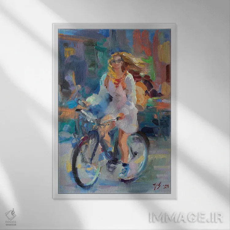 تابلو دکوراتیو سفر شهری اثر کاتارینا والوا - نمای قابدار سفید