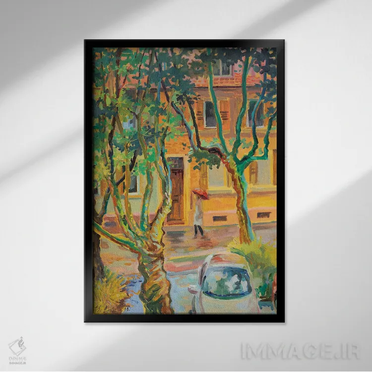 تابلو دکوراتیو از پنجره من اثر کاتارینا والوا - نمای قابدار مشکی