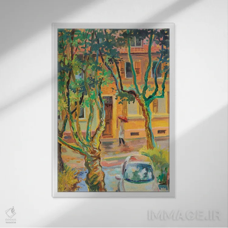 تابلو دکوراتیو از پنجره من اثر کاتارینا والوا - نمای قابدار سفید