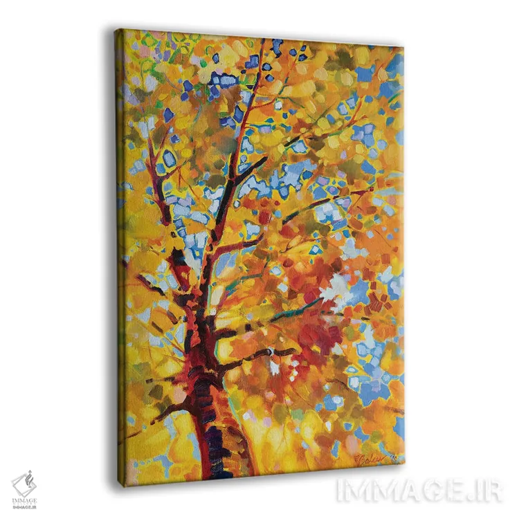 تابلو دکوراتیو پاییز طلایی اثر کاتارینا والوا - نمای پرسپکتیو محصول