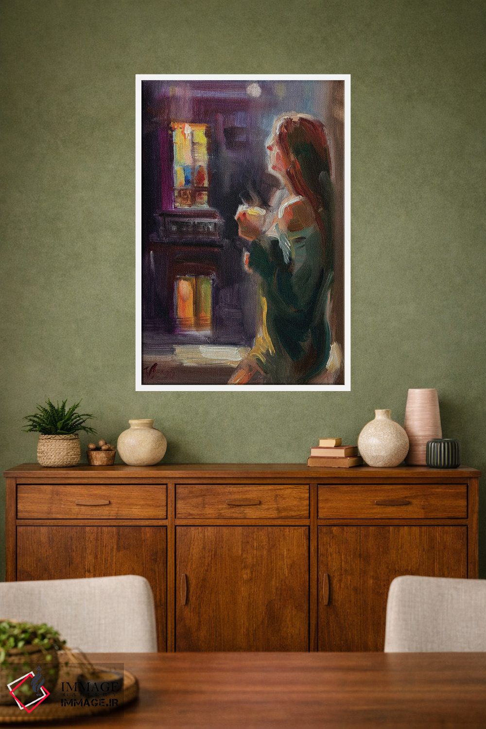 تابلو دکوراتیو عصر گرم اثر کاتارینا والوا - D1W