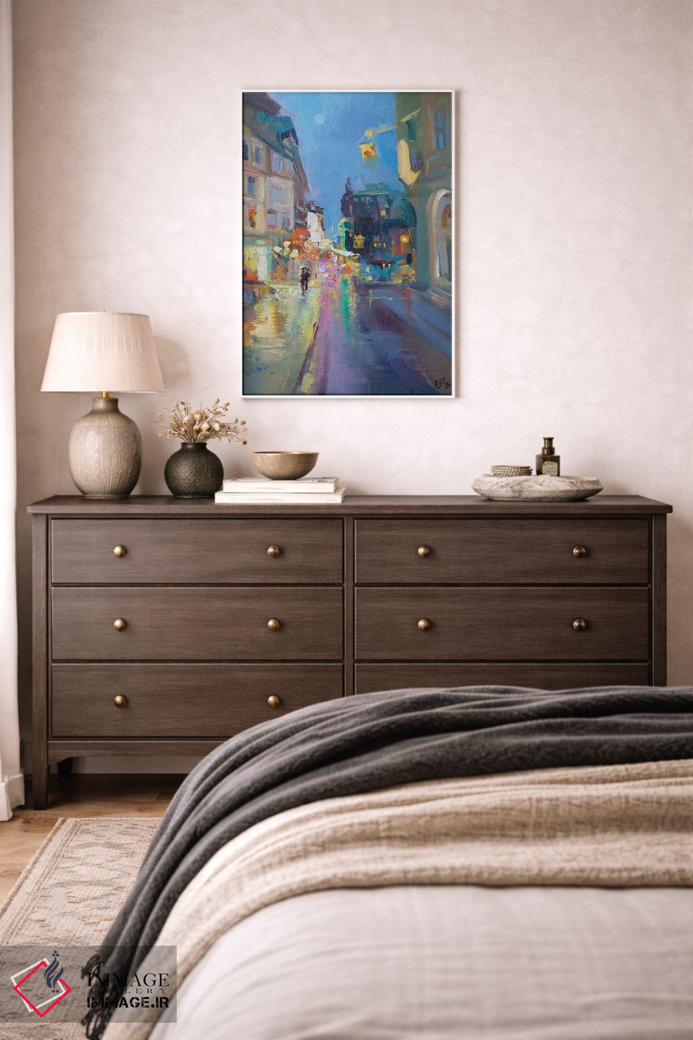 تابلو دکوراتیو غروب بارانی اثر کاتارینا والوا - D2W