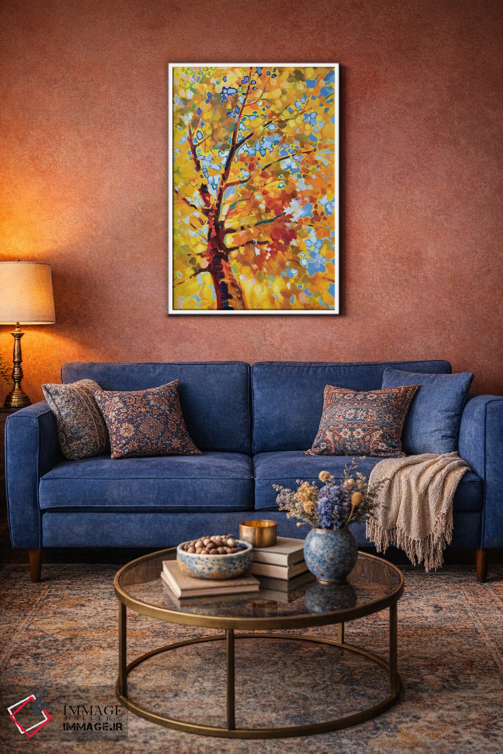 تابلو دکوراتیو پاییز طلایی اثر کاتارینا والوا - D3W