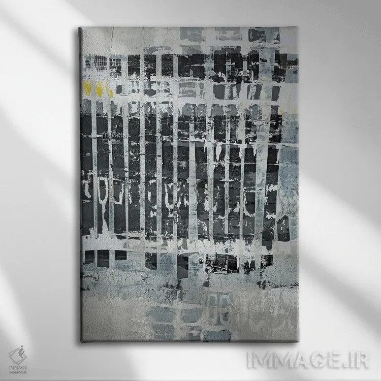 تابلو انتزاعی رستروس ۱ اثر کاترین شوایندن هامر - نمای روبهرو روی دیوار