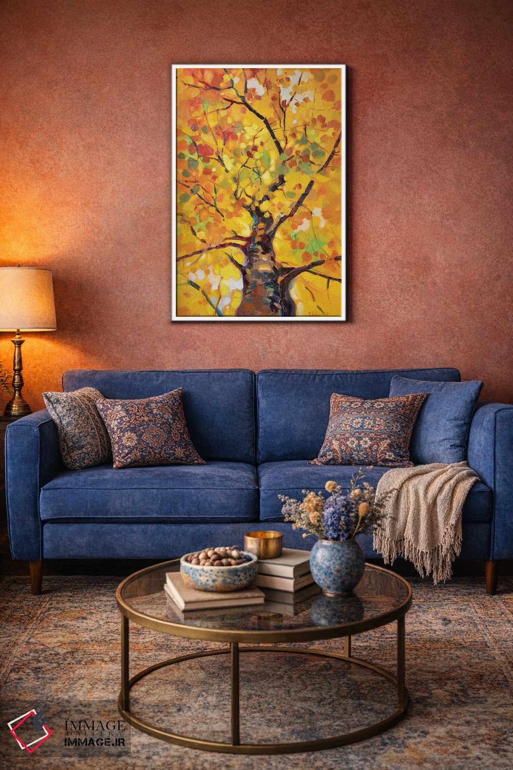 تابلو دکوراتیو درخت طلایی اثر کاتارینا والوا - D2W