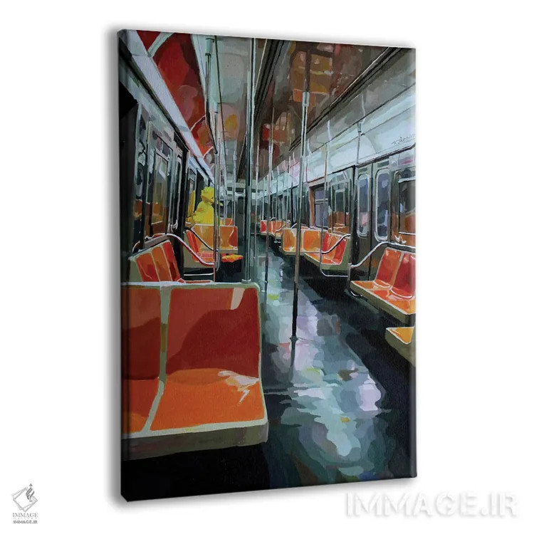 تابلو دکوراتیو مسافر روزانه اثر کیت تامسون - نمای پرسپکتیو محصول