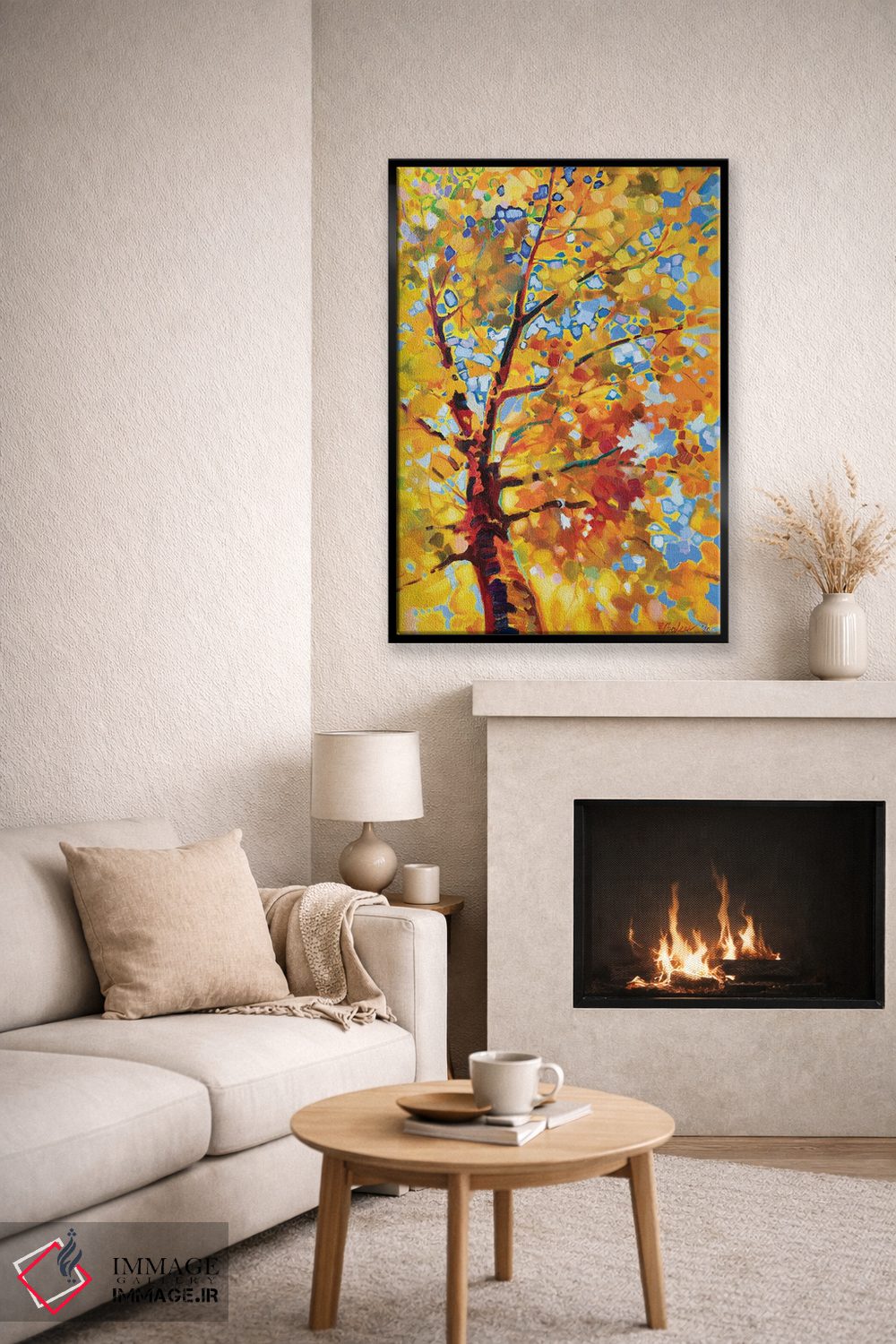 تابلو دکوراتیو پاییز طلایی اثر کاتارینا والوا - D6B