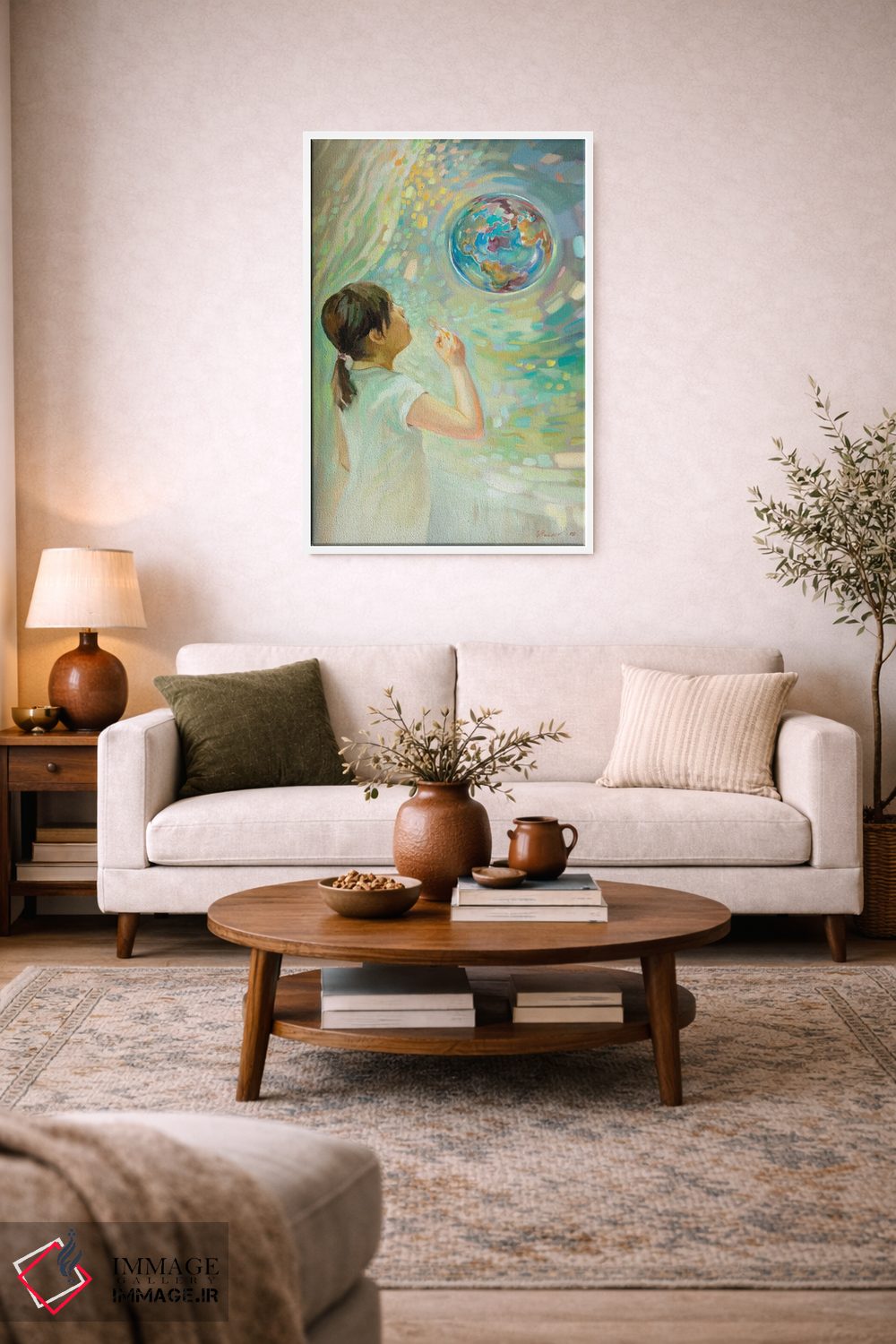 تابلو دکوراتیو حباب صابون اثر کاتارینا والوا - D2W