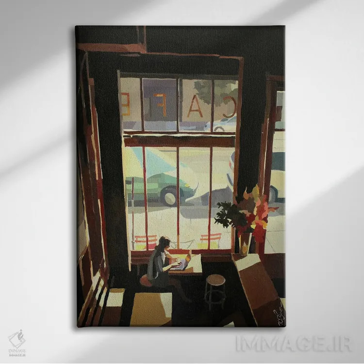 تابلو دکوراتیو رمان بزرگ آمریکایی اثر کیت تامسون - نمای روبهرو روی دیوار